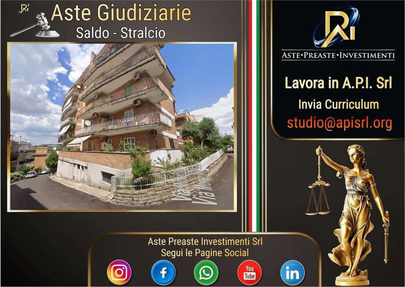 Квартира с 3 комнатами в Рим, Италия № 261481