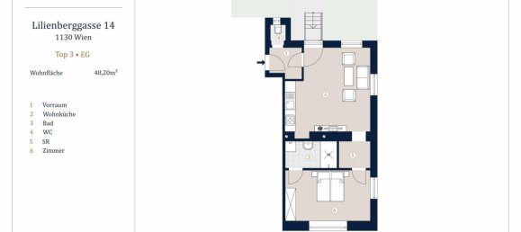 2 rooms Apartment in Hietzing, Austria No. 49896 7