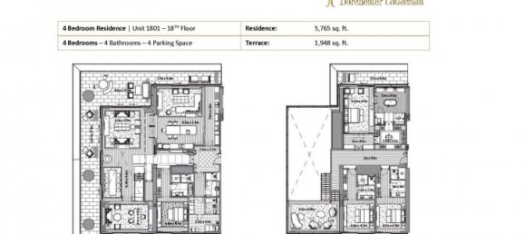 4 Schlafzimmer Doppelhaus in DORCHESTER COLLECTION, Dubai, UAE, Nr. 57733 10