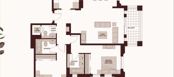 Apartamento T2 em Old Town, UAE N.º 100832 12