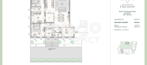 Квартира с 3 комнатами в Дёблинг, Австрия № 61088 17