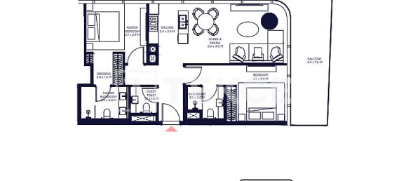 2 dormitorios apartamento en venta en Dubai, UAE № 113463 24