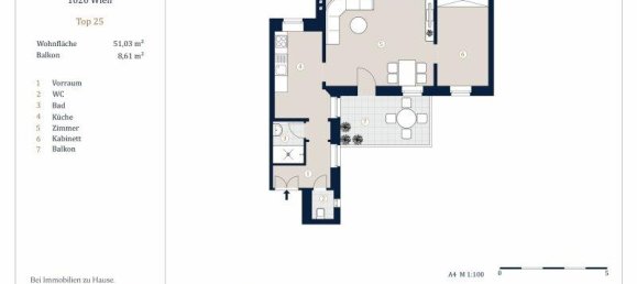 2 rooms Apartment in Leopoldstadt, Austria No. 147990 9