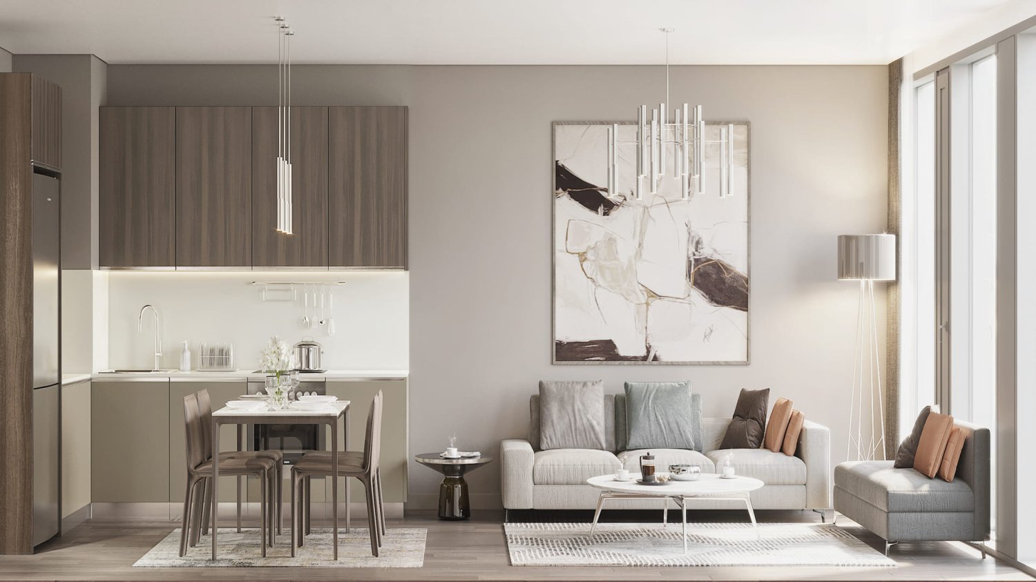 Apartment 1+1 in Ferko Line Residence, Kâğıthane, Turkey No. 35719