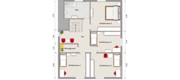 7 غرف نوم تاون هاوس في Friesland, Germany رقم 139586 17