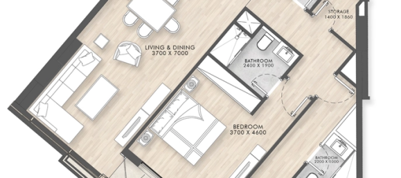 Apartamento de 2 dormitorios en Deira, UAE No. 98218 9