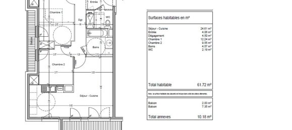Apartamento T2 em Dijon, France N.º 339706 3