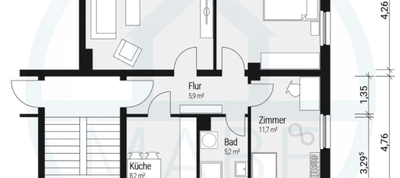 Apartamento de 3 habitaciónes en Gorlitz, Germany No. 325376 17
