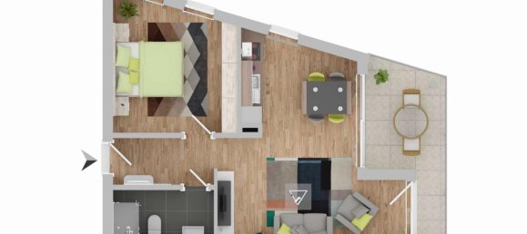 Apartamento de 2 divisões em Stuttgart, Germany N.º 345276 12