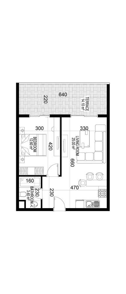 Wohnung 1+1 in Yekta Kingdom Premium, Mahmutlar, Turkey, Nr. 36352 1