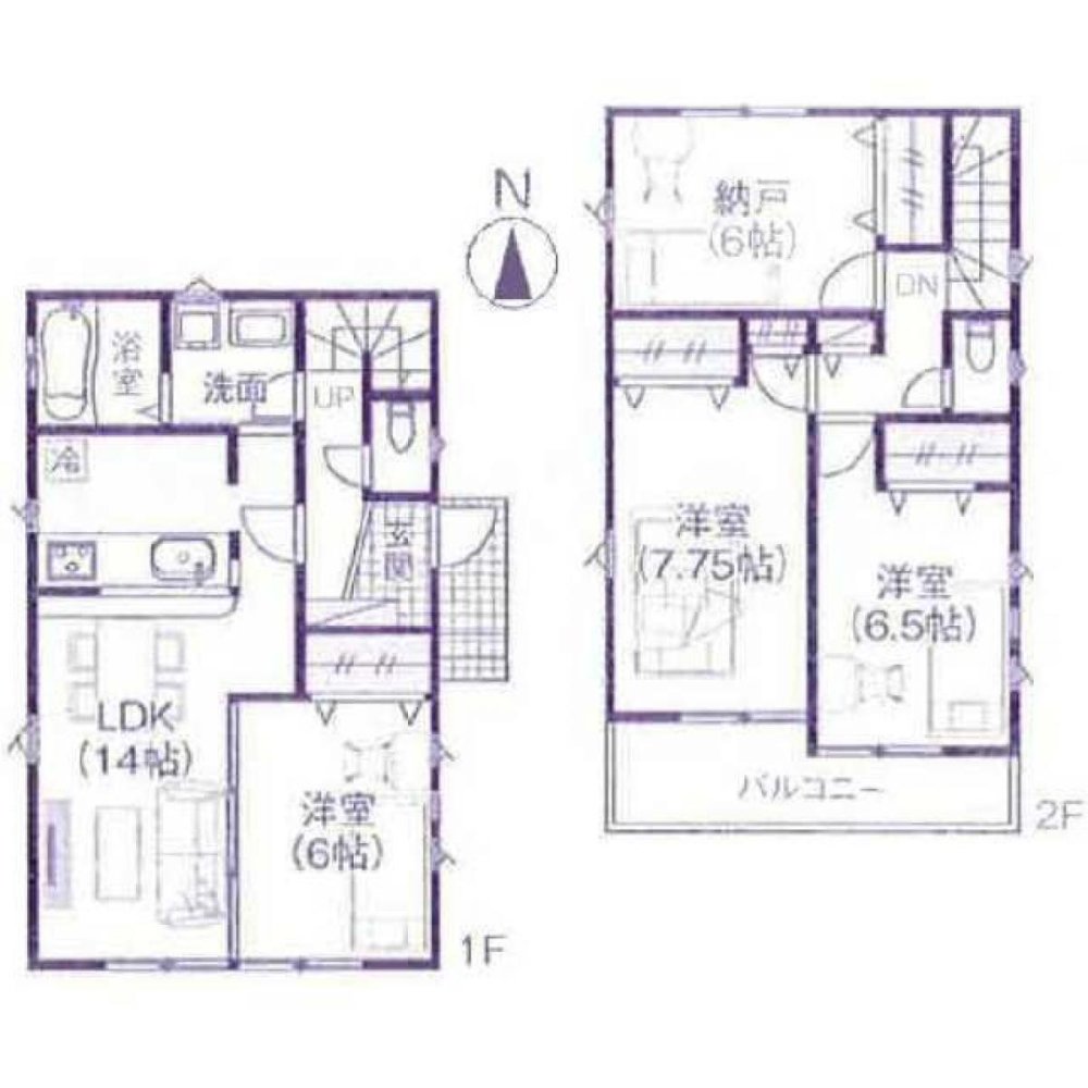 3 غرف نوم منزل في Saitama, Japan رقم 1981