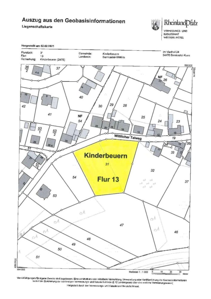  Land in Bernkastel-Wittlich, Germany No. 130291