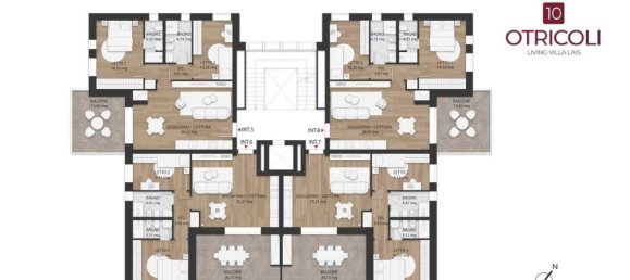 3 rooms Apartment in Rome, Italy No. 10722 23