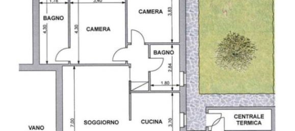 Квартира с 2 спальнями в Вогера, Италия № 7289 5