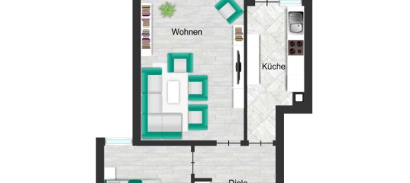 Квартира с 1 спальней в Бергштрасе, Германия № 204368 10