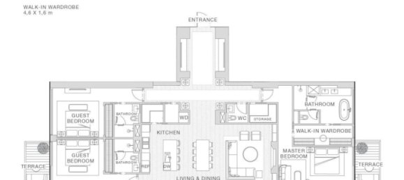 Apartamento de 1 dormitorio en Al Marjan Island, UAE No. 107320 14