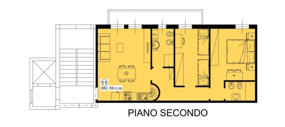 3-Zimmer Wohnung in Lentate sul Seveso, Italy, Nr. 3803 15