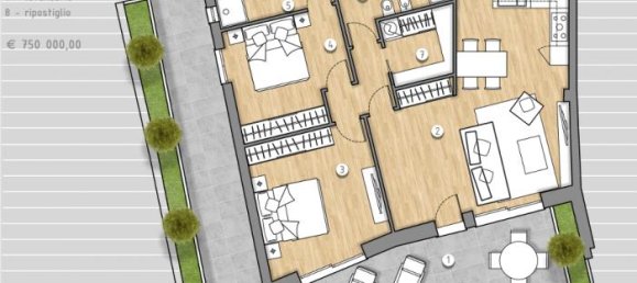 3-Zimmer Wohnung in Celle Ligure, Italy, Nr. 41185 12