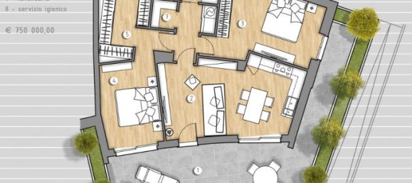 3-Zimmer Wohnung in Celle Ligure, Italy, Nr. 41185 11