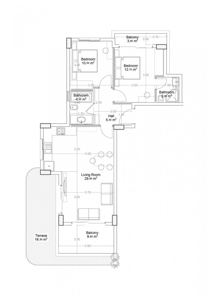 Квартира 2+1 в Yekta Green Life Gazipasa Residence, Газипаша, Турция № 39491 1