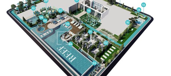 Квартира с 3 спальнями в Dubai Land, Дубай, ОАЭ № 123973 15