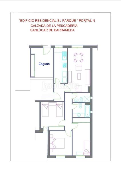 Квартира с 3 спальнями в Санлукар-де-Баррамеда, Испания № 138670