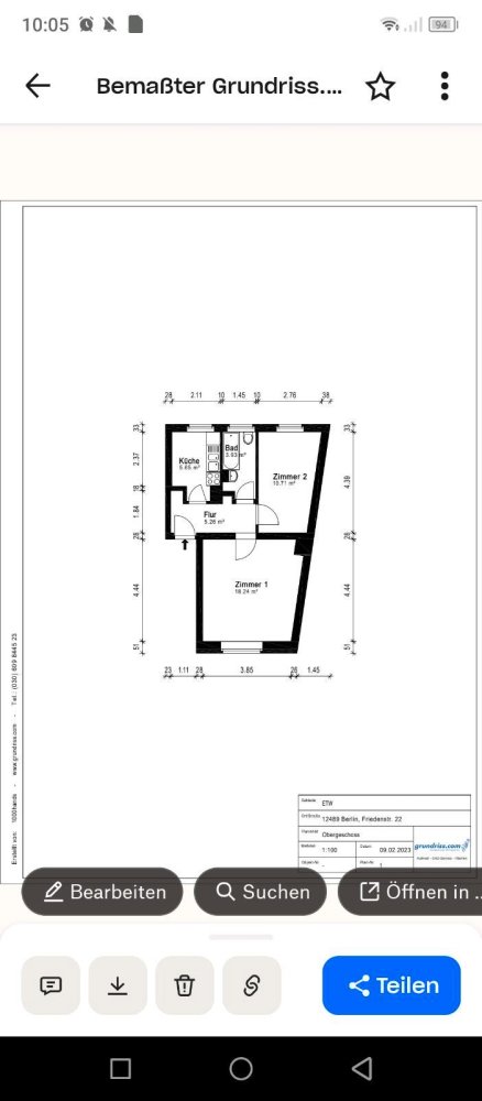 1 bedroom Apartment in Mitte, Germany No. 332716