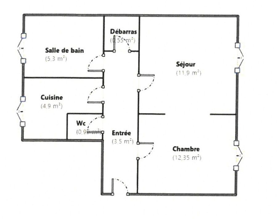 Apartamento de 1 dormitorio en Courbevoie, France No. 144531