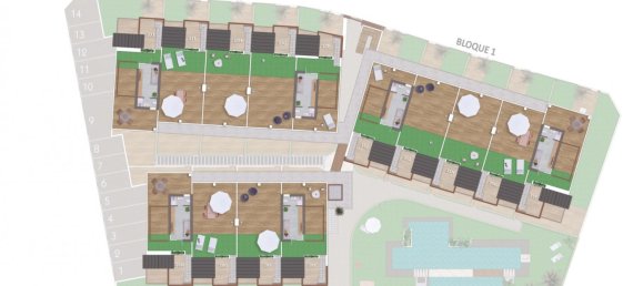 Бунгало с 3 спальнями в Пилар де ла Орадада, Испания № 9531 2