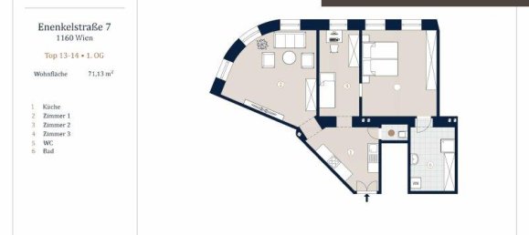 3 rooms Apartment in Ottakring, Austria No. 225586 11