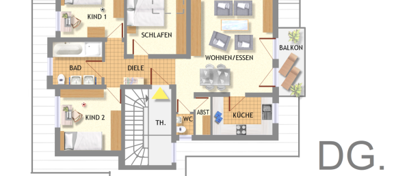 4 rooms Apartment in Sigmaringen, Germany No. 66785 6