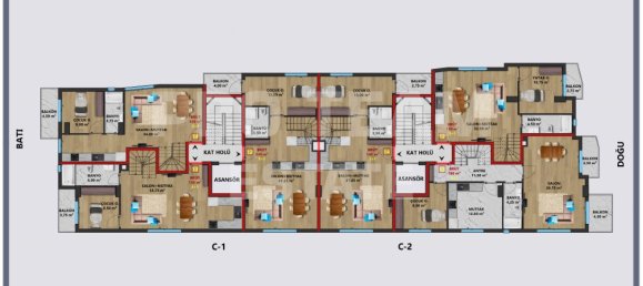 Penthouse de 3 divisões em Muratpasa, Turkey N.º 40301 19