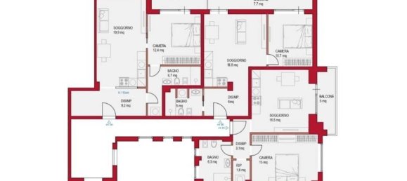 1 bedroom Apartment in Rome, Italy No. 274825 8