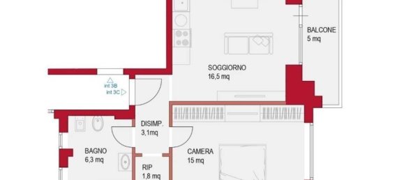 1 bedroom Apartment in Rome, Italy No. 274825 9