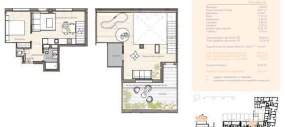 1 غرف نوم بانتهاوس في Sabadell, Spain رقم 87733 14