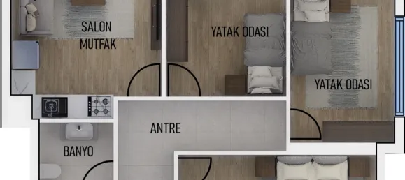 Apartamento 3+1 em Mugla, Turkey N.º 33351 19