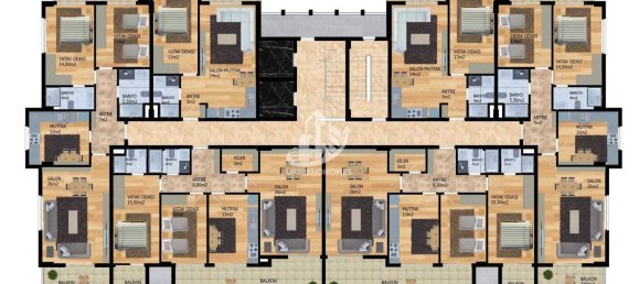 Wohnung 1+1 in Oba, Turkey, Nr. 6848 30