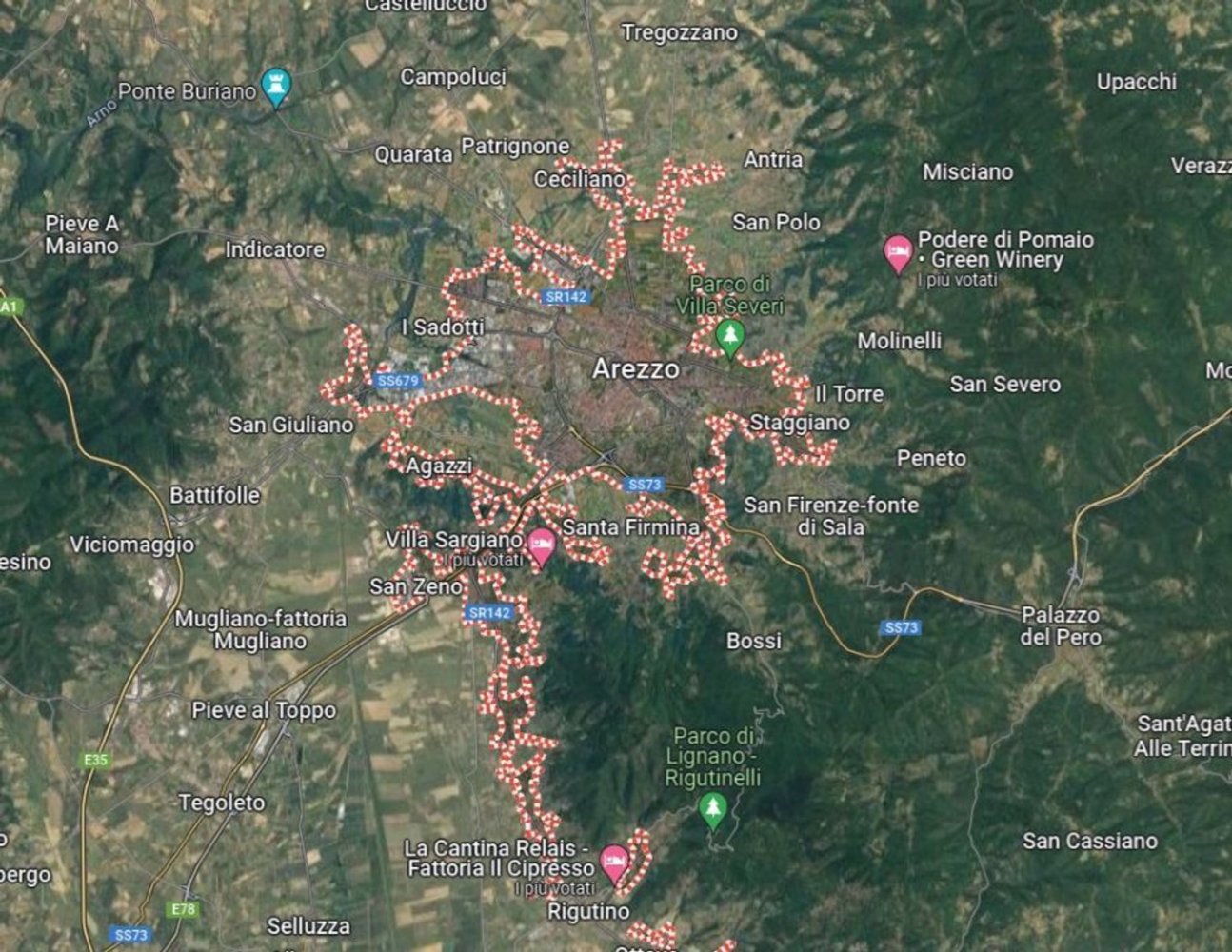 47-Zimmer Haus in Arezzo, Italy, Nr. 190020