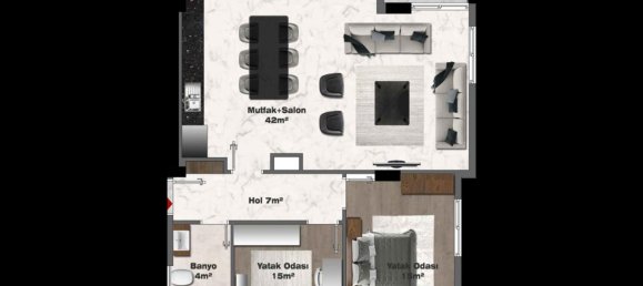 Wohnung 2+1 in Gazipasa, Turkey, Nr. 22842 13