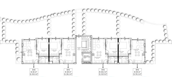 2غرفة شقة في Oba, Turkey رقم 9811 21