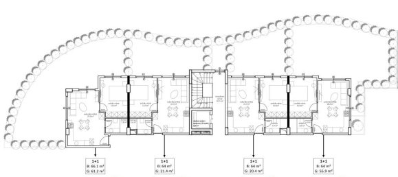 2غرفة شقة في Oba, Turkey رقم 9811 17