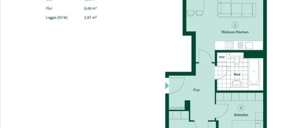 2 Schlafzimmer Wohnung in Leipzig, Germany, Nr. 317535 7