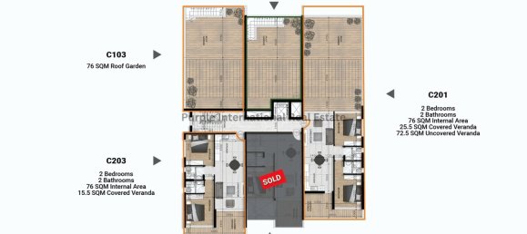 2 bedrooms Apartment in Livadia, Cyprus No. 1111 2