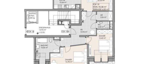 3 rooms Apartment in Ottakring, Austria No. 137557 15