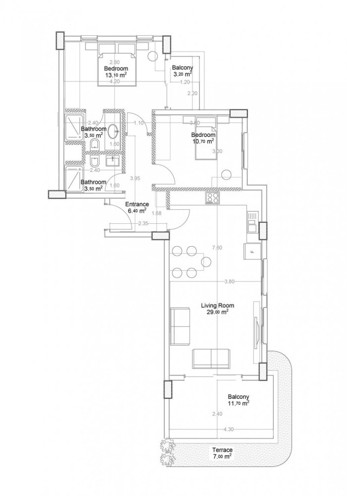 Apartment 2+1 in Yekta Green Life Gazipasa Residence, Gazipasa, Turkey No. 39580 1