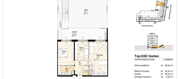 3-salle Appartement à Ottakring, Austria No. 197598 14