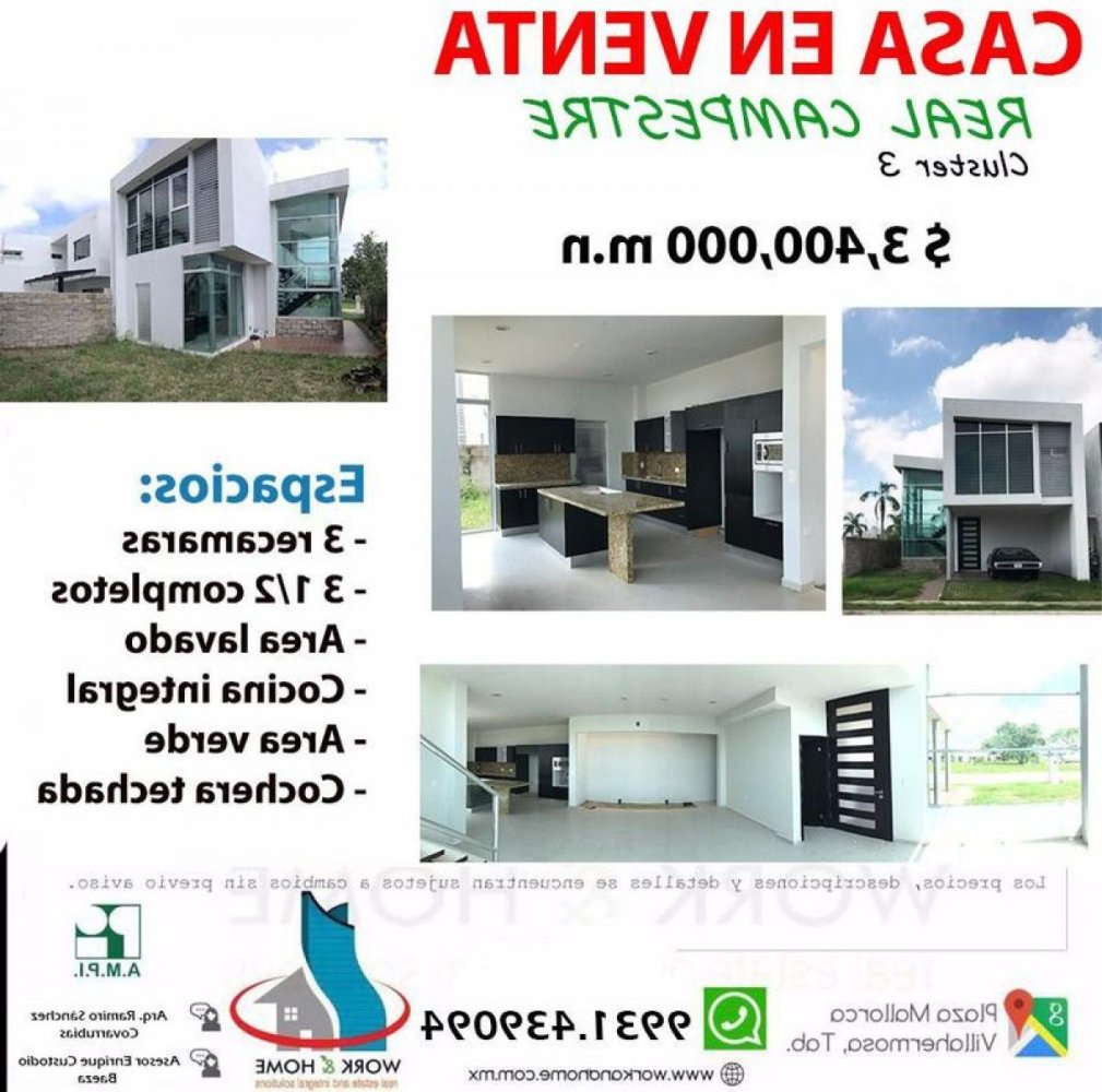 Casa de 3 dormitorios en Tabasco, Mexico No. 163967