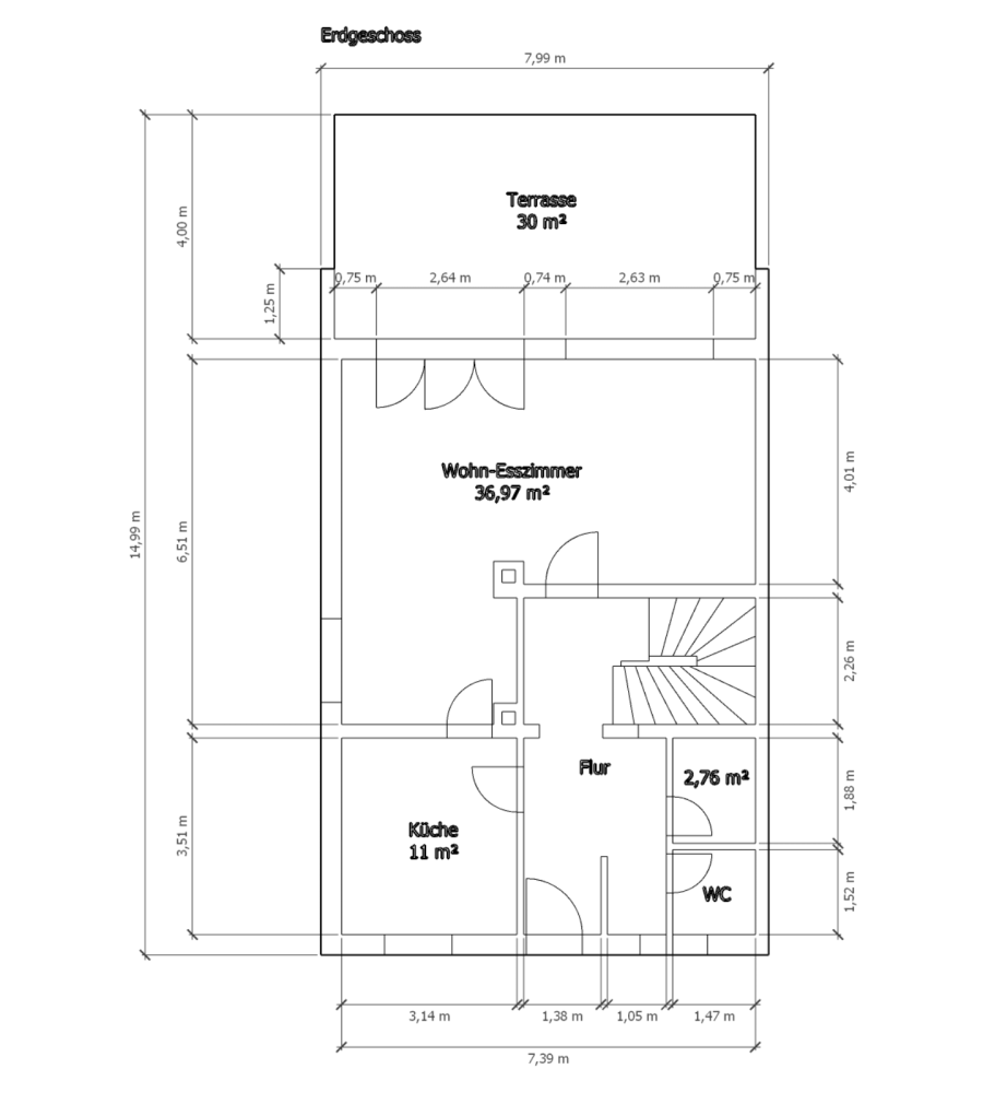 Таунхаус с 4 спальнями в Регенсбург, Германия № 237699