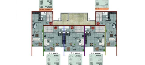 Apartamento 1+1 em Avsallar, Turkey N.º 31307 27