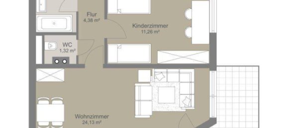 Apartamento de 3 habitaciónes en Stockerau, Austria No. 180831 14